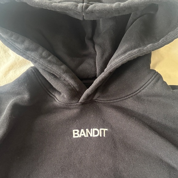 Bandit Black Cropped Hoodie Sweater - Women - Picture 2 of 5